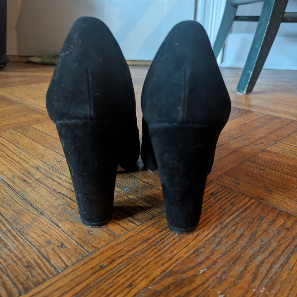 Madewell Black Suede Frankie Pumps - Picture 4 of 6